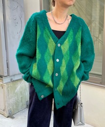 WHO'S WHO gallery | 【KOOKY'N/クーキー】ウール混アーガイルモヘアライクカーディガン(カーディガン/ボレロ)