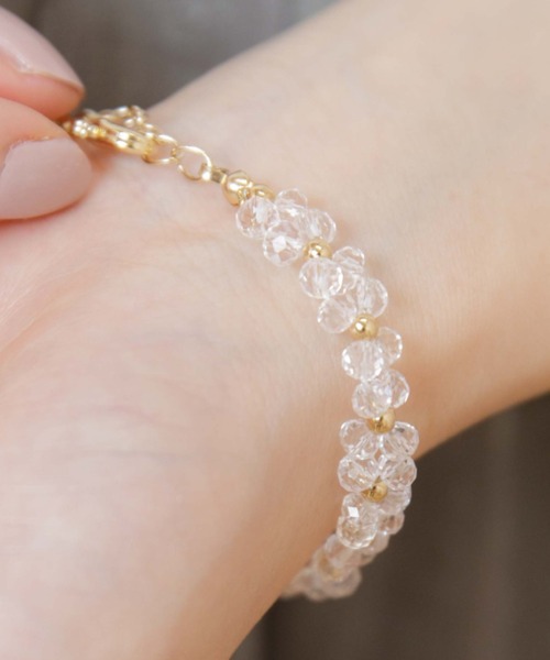 flower(フラワー)の「ブルーミングブレスレット(ブレスレット・レディース・ホワイト・FREE)」の2枚目の写真