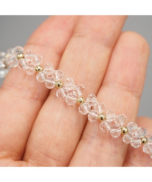 flower(フラワー)の「ブルーミングブレスレット(ブレスレット・レディース・ホワイト・FREE)」の6枚目の写真