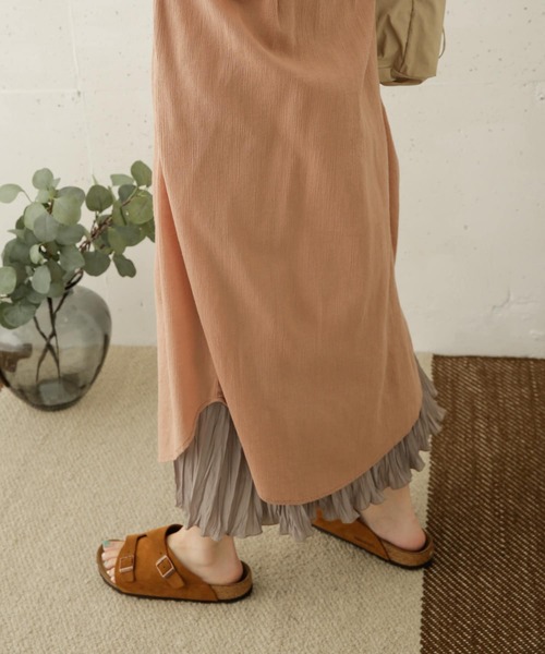 URBAN RESEARCH DOORS(アーバンリサーチドアーズ)の「コットン楊柳ワンピース(ワンピース・レディース・ブラウン/ピンク/ブラック・ONE)」の14枚目の写真