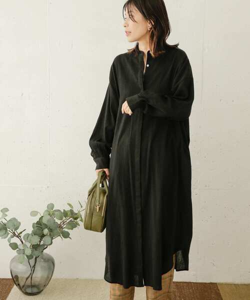 URBAN RESEARCH DOORS(アーバンリサーチドアーズ)の「コットン楊柳ワンピース(ワンピース・レディース・ブラウン/ピンク/ブラック・ONE)」の16枚目の写真