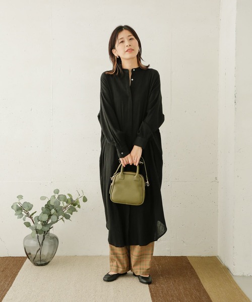 URBAN RESEARCH DOORS(アーバンリサーチドアーズ)の「コットン楊柳ワンピース(ワンピース・レディース・ブラウン/ピンク/ブラック・ONE)」の7枚目の写真