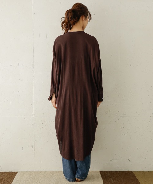 URBAN RESEARCH DOORS(アーバンリサーチドアーズ)の「コットン楊柳ワンピース(ワンピース・レディース・ブラウン/ピンク/ブラック・ONE)」の12枚目の写真