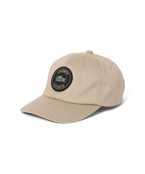 LACOSTE（ラコステ）の「LACOSTE × BEAMS / 別注 Logo Cap（キャップ・メンズ・ブラック/ベージュ/ネイビー・ONE SIZE）」の3枚目の写真