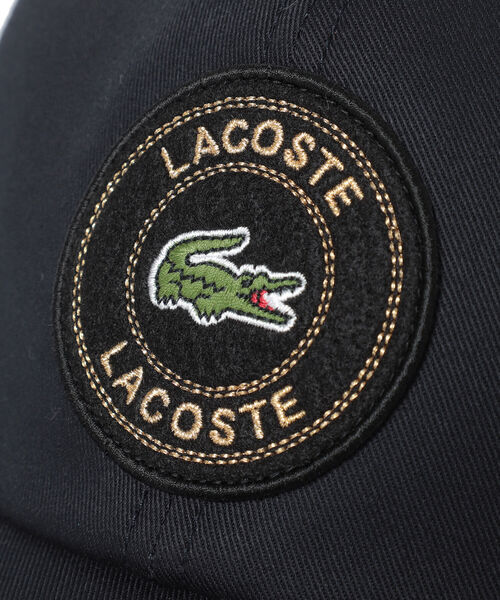 LACOSTE（ラコステ）の「LACOSTE × BEAMS / 別注 Logo Cap（キャップ・メンズ・ブラック/ベージュ/ネイビー・ONE SIZE）」の7枚目の写真