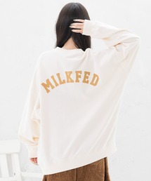 MILKFED. | ARCH LOGO BIG SWEAT TOP(スウェット)
