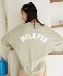 MILKFED. | ARCH LOGO BIG SWEAT TOP (スウェット)