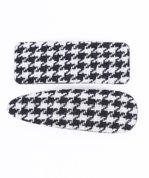 WC(ダブル シー)の「千鳥柄2Pヘアピン(ヘアピン・レディース・ブラック/ブラウン・FREE)」の6枚目の写真