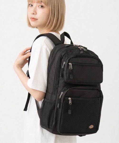 Dickies(ディッキーズ)の「Dickies 2 FRONT POCKET BACKPACK(バックパック/リュック・レディース・ホワイト/ベージュ/ブラック・FREE)」の1枚目の写真