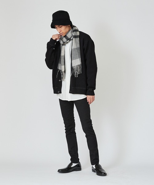 CIAOPANIC（チャオパニック）の「鹿の子編みコットンニットカーディガン/2021AW（カーディガン/ボレロ・メンズ・グリーン/グレー/ブラック/ブラウン/オレンジ・MEDIUM/LARGE）」の20枚目の写真