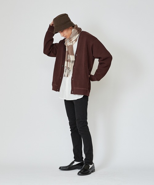 CIAOPANIC（チャオパニック）の「鹿の子編みコットンニットカーディガン/2021AW（カーディガン/ボレロ・メンズ・グリーン/グレー/ブラック/ブラウン/オレンジ・MEDIUM/LARGE）」の15枚目の写真