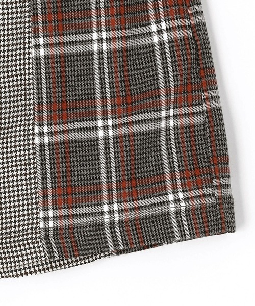 179/WG（イチナナキュウダブルジー）の「切り替えチェックショートパンツ（その他パンツ・レディース・ブラウン/グレー/グリーン・MEDIUM）」の21枚目の写真