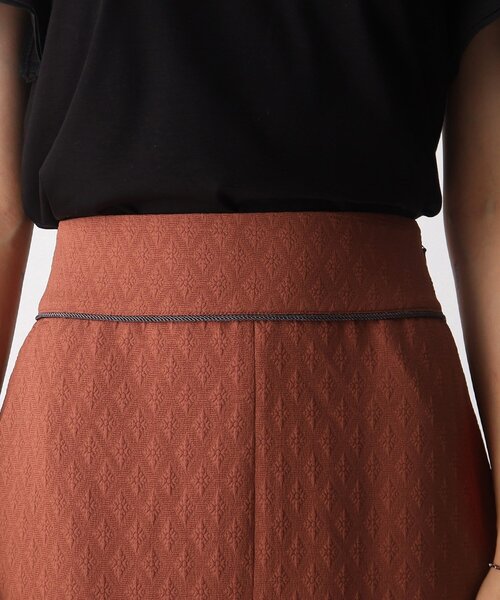 OPAQUE.CLIP（オペークドットクリップ）の「◆配色パイピングJQDタイトスカート（スカート・レディース・ダークオレンジ/ブラック・38/36）」の10枚目の写真