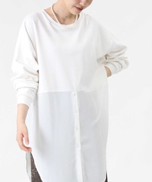 HONEYSUCKLE ROSE | 【HONEYSUCKLE ROSE】フェイクシャツレイヤード(Tシャツ/カットソー)