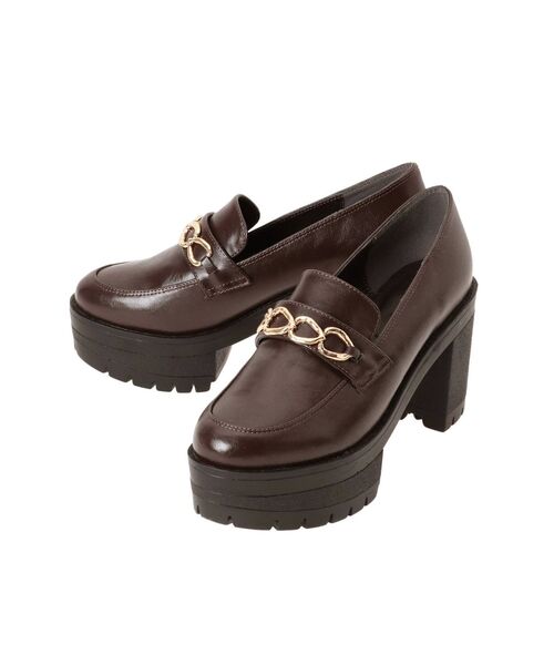 RESEXXY（リゼクシー）の「チェーンデザインローファー（ローファー・レディース・ブラック/ブラウン・SMALL/LARGE/MEDIUM）」の3枚目の写真