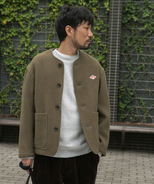 DANTON（ダントン）の「『WEB限定』DANTON　COLLARLESS JACKET（その他アウター・メンズ・グレー/ブラウン系その他/オリーブ/ネイビー・38/40/42）」の11枚目の写真