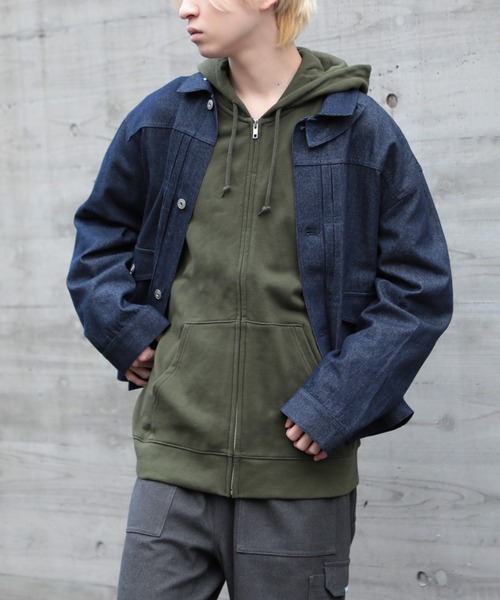 Printstar(プリントスター)の「【Printstar】9.7オンス スーパーヘビーウェイトジップパーカー スウェット無地フーディー 裏パイル 裏毛 00189(パーカー・レディース・ブラック/オートミール/杢グレー/ピンク/グリーン/イエロー/ホワイト/ネイビー/ダークグリーン/レッド/スモークピンク/バーガンディー/パープル/ライトブルー/ブルー/ライトベージュ/アイボリー・S/M/L/XL/2XL)」の7枚目の写真