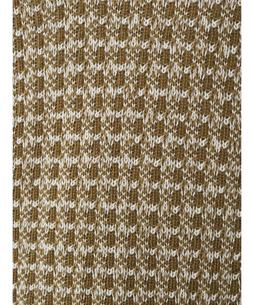 earth music&ecology（アースミュージックアンドエコロジー）の「ショートジャガードニットベスト ＊（ベスト・レディース・ブラウン/カーキ・FREE）」の8枚目の写真