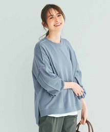 IEDIT USAコットンのゆるシルエットスウェット