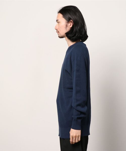 G-STAR（ジースター）の「LOGO STRUCTURE R KNIT（ニット/セーター・メンズ・ダークブルー/ブラウン系その他・SMALL/X-LARGE/LARGE/X-SMALL/MEDIUM）」の3枚目の写真