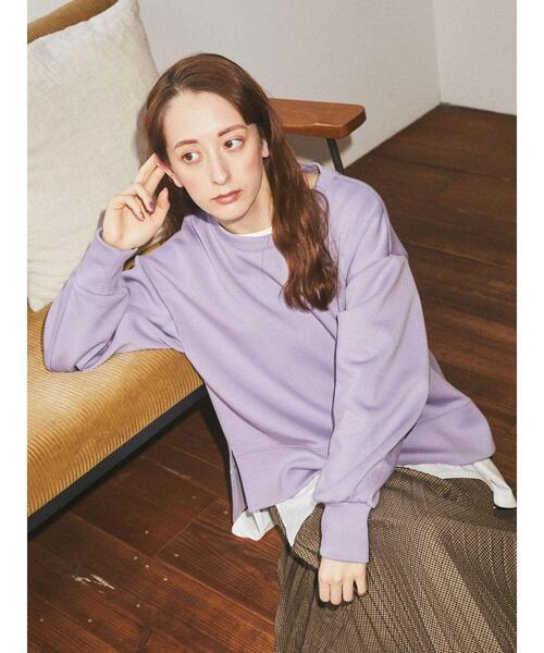 earth music&ecology(アースミュージックアンドエコロジー)の「もちぽわプルオーバー*(スウェット・レディース・ブラウン/ミント/チャコールグレー/ベージュ/ラベンダー/アイボリー・FREE)」の12枚目の写真