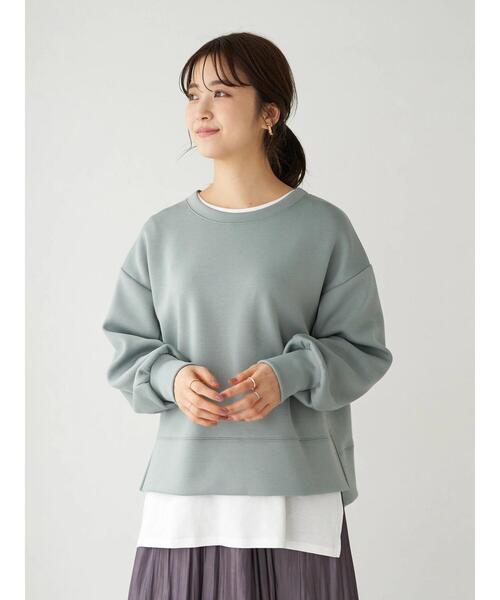 earth music&ecology(アースミュージックアンドエコロジー)の「もちぽわプルオーバー*(スウェット・レディース・ブラウン/ミント/チャコールグレー/ベージュ/ラベンダー/アイボリー・FREE)」の13枚目の写真