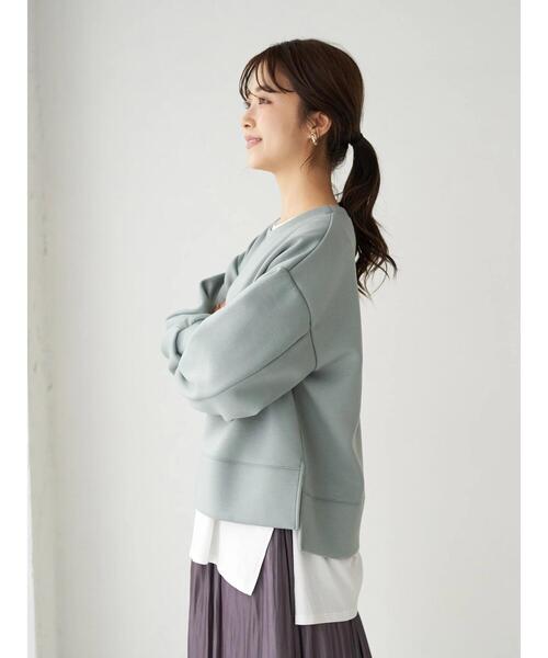 earth music&ecology(アースミュージックアンドエコロジー)の「もちぽわプルオーバー*(スウェット・レディース・ブラウン/ミント/チャコールグレー/ベージュ/ラベンダー/アイボリー・FREE)」の14枚目の写真