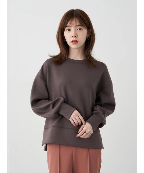 earth music&ecology(アースミュージックアンドエコロジー)の「もちぽわプルオーバー*(スウェット・レディース・ブラウン/ミント/チャコールグレー/ベージュ/ラベンダー/アイボリー・FREE)」の3枚目の写真