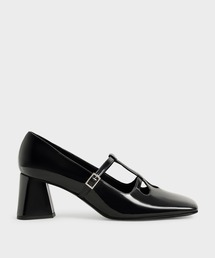 CHARLES & KEITH（チャールズ & キース）の「パテントダブルストラップ メリージェーンパンプス / Patent Double Strap Mary Jane Pumps（パンプス・レディース）」