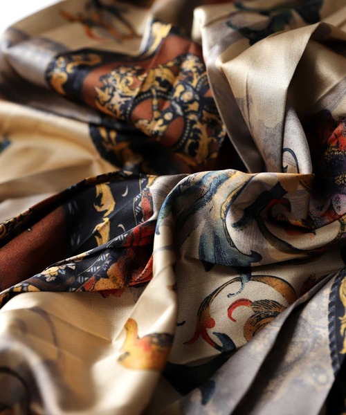 antiqua(アンティカ)の「アンティーク柄プリーツスカート(スカート・レディース・マルチ・FREE)」の2枚目の写真