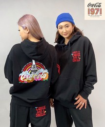 【ZOZOタウン限定アイテム】COCA・COLA (コカ・コーラ) ビックシルエット バックプリントパーカー/セットアップ対応 214AN2PK044MU
