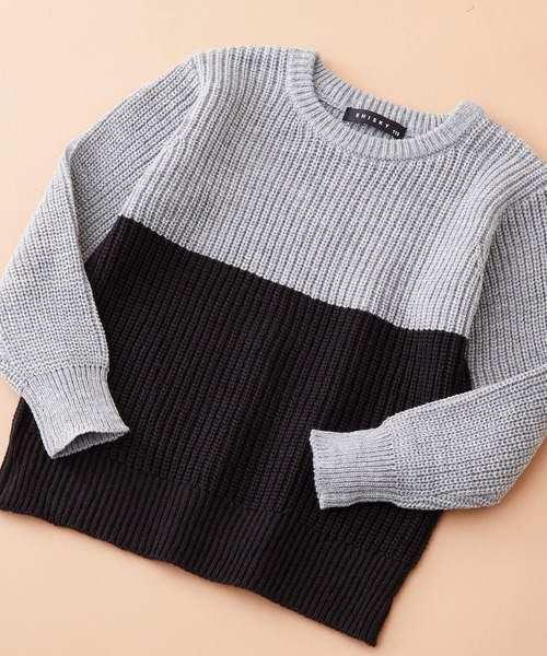 SHISKY（シスキー）の「SHISKY / シスキー 7G畦編み レギュラーシルエット クルーネック/ハイネック ニット 長袖 キッズ（ニット/セーター・キッズ・ブラウン系その他4/ベージュ系その他3/グレー系その他4/グレー系その他2/ブラウン系その他/ベージュ系その他/チャコール/ベージュ/ブラック系その他/ブラウン系その他2/ブラウン系その他6/ブラック/杢グレー/ブラウン系その他3/アイボリー/グレー系その他3/ブラウン/モカ/ブラウン系その他5/グレー系その他・160/120/110/150/140/130）」の6枚目の写真