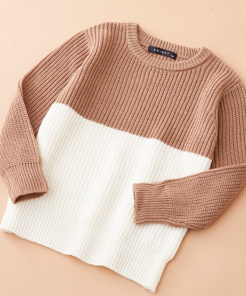 SHISKY（シスキー）の「SHISKY / シスキー 7G畦編み レギュラーシルエット クルーネック/ハイネック ニット 長袖 キッズ（ニット/セーター・キッズ・ブラウン系その他4/ベージュ系その他3/グレー系その他4/グレー系その他2/ブラウン系その他/ベージュ系その他/チャコール/ベージュ/ブラック系その他/ブラウン系その他2/ブラウン系その他6/ブラック/杢グレー/ブラウン系その他3/アイボリー/グレー系その他3/ブラウン/モカ/ブラウン系その他5/グレー系その他・160/120/110/150/140/130）」の13枚目の写真