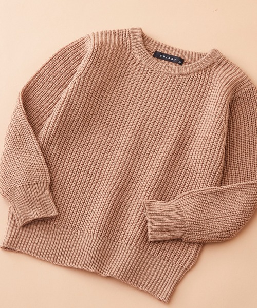 SHISKY（シスキー）の「SHISKY / シスキー 7G畦編み レギュラーシルエット クルーネック/ハイネック ニット 長袖 キッズ（ニット/セーター・キッズ・ブラウン系その他4/ベージュ系その他3/グレー系その他4/グレー系その他2/ブラウン系その他/ベージュ系その他/チャコール/ベージュ/ブラック系その他/ブラウン系その他2/ブラウン系その他6/ブラック/杢グレー/ブラウン系その他3/アイボリー/グレー系その他3/ブラウン/モカ/ブラウン系その他5/グレー系その他・160/120/110/150/140/130）」の12枚目の写真