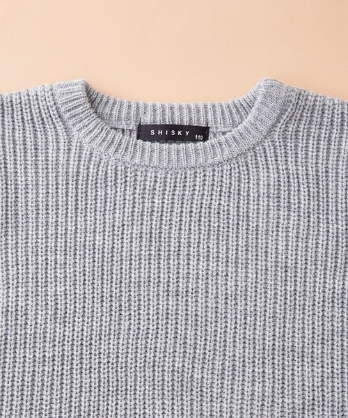 SHISKY（シスキー）の「SHISKY / シスキー 7G畦編み レギュラーシルエット クルーネック/ハイネック ニット 長袖 キッズ（ニット/セーター・キッズ・ブラウン系その他4/ベージュ系その他3/グレー系その他4/グレー系その他2/ブラウン系その他/ベージュ系その他/チャコール/ベージュ/ブラック系その他/ブラウン系その他2/ブラウン系その他6/ブラック/杢グレー/ブラウン系その他3/アイボリー/グレー系その他3/ブラウン/モカ/ブラウン系その他5/グレー系その他・160/120/110/150/140/130）」の21枚目の写真
