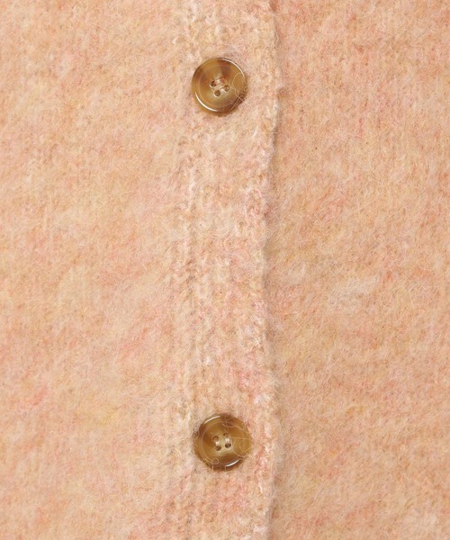 mysty woman（ミスティウーマン）の「メランジシャギーカラーカーディガン 239014（カーディガン/ボレロ・レディース・ライトグレー/グレイッシュブルー/ライトオレンジ系/イエロー/ピンク系・FREE）」の12枚目の写真