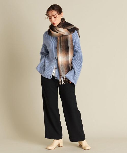 BEAUTY&YOUTH UNITED ARROWS（ビューティーアンドユースユナイテッドアローズ）の「BY ウールライクパッチポケットイージーパンツ -ウォッシャブル- ∴（その他パンツ・レディース・ホワイト/ブラック/ライム・S/M/L）」の3枚目の写真