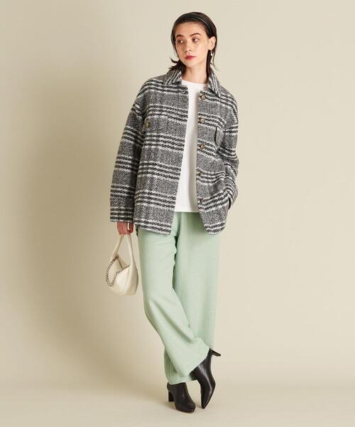 BEAUTY&YOUTH UNITED ARROWS（ビューティーアンドユースユナイテッドアローズ）の「BY ウールライクパッチポケットイージーパンツ -ウォッシャブル- ∴（その他パンツ・レディース・ホワイト/ブラック/ライム・S/M/L）」の4枚目の写真