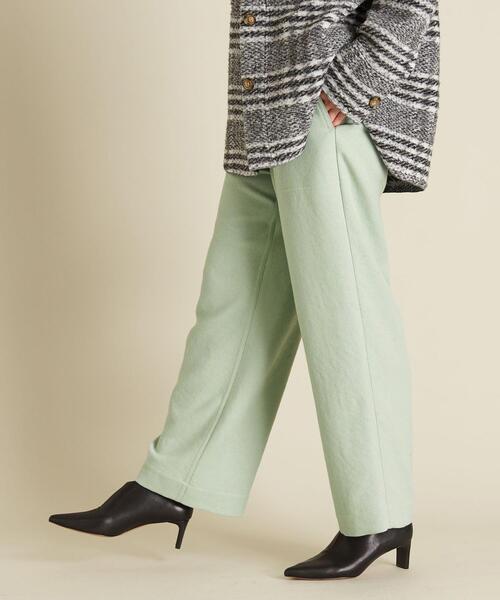 BEAUTY&YOUTH UNITED ARROWS（ビューティーアンドユースユナイテッドアローズ）の「BY ウールライクパッチポケットイージーパンツ -ウォッシャブル- ∴（その他パンツ・レディース・ホワイト/ブラック/ライム・S/M/L）」の6枚目の写真