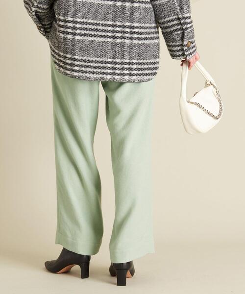 BEAUTY&YOUTH UNITED ARROWS（ビューティーアンドユースユナイテッドアローズ）の「BY ウールライクパッチポケットイージーパンツ -ウォッシャブル- ∴（その他パンツ・レディース・ホワイト/ブラック/ライム・S/M/L）」の7枚目の写真