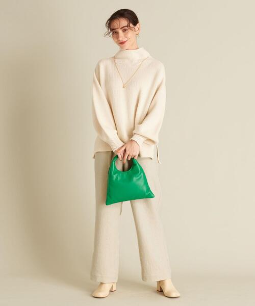 BEAUTY&YOUTH UNITED ARROWS（ビューティーアンドユースユナイテッドアローズ）の「BY ウールライクパッチポケットイージーパンツ -ウォッシャブル- ∴（その他パンツ・レディース・ホワイト/ブラック/ライム・S/M/L）」の8枚目の写真