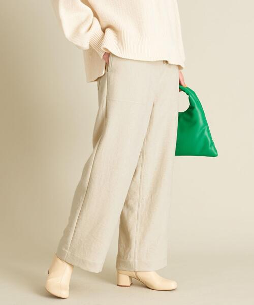 BEAUTY&YOUTH UNITED ARROWS（ビューティーアンドユースユナイテッドアローズ）の「BY ウールライクパッチポケットイージーパンツ -ウォッシャブル- ∴（その他パンツ・レディース・ホワイト/ブラック/ライム・S/M/L）」の9枚目の写真