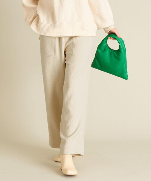 BEAUTY&YOUTH UNITED ARROWS（ビューティーアンドユースユナイテッドアローズ）の「BY ウールライクパッチポケットイージーパンツ -ウォッシャブル- ∴（その他パンツ・レディース・ホワイト/ブラック/ライム・S/M/L）」の10枚目の写真