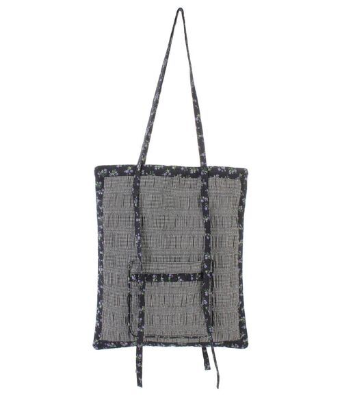 merry jenny（メリージェニー）の「check encircle flower tote（トートバッグ・レディース・アイボリー/ブラック/グリーン・FREE）」の21枚目の写真