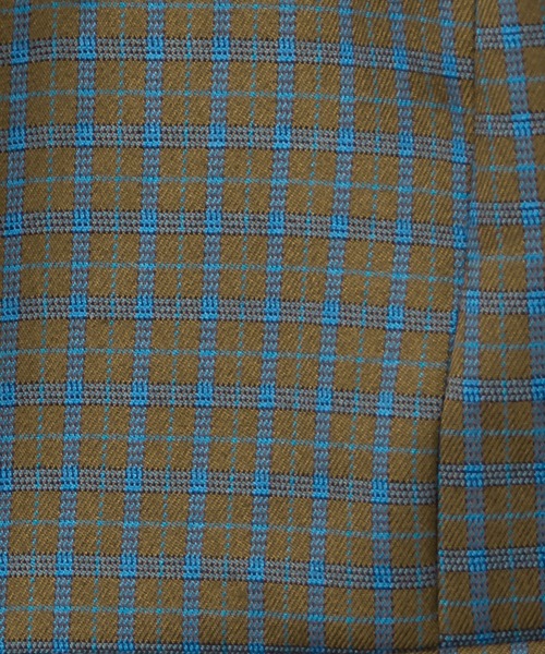 me+em select(ミームセレクト)の「オーバーショルダーレトロチェックロングコート(チェスターコート・レディース・ブラウン/グリーン/イエロー/ブルー・FREE)」の17枚目の写真