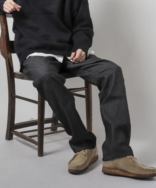 GLOSTER（グロスター）の「【GLOSTER/グロスター】5Pリジットデニムパンツ（デニムパンツ・メンズ・インディゴブルー/ブラック・SMALL/MEDIUM/LARGE）」の2枚目の写真