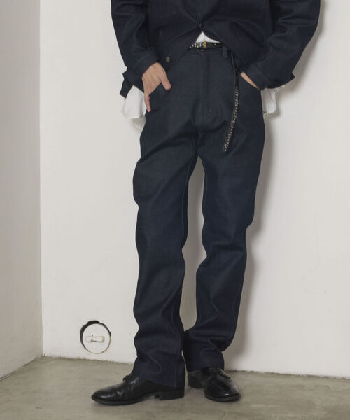 GLOSTER（グロスター）の「【GLOSTER/グロスター】5Pリジットデニムパンツ（デニムパンツ・メンズ・インディゴブルー/ブラック・SMALL/MEDIUM/LARGE）」の9枚目の写真