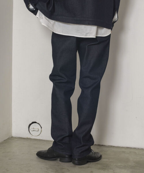 GLOSTER（グロスター）の「【GLOSTER/グロスター】5Pリジットデニムパンツ（デニムパンツ・メンズ・インディゴブルー/ブラック・SMALL/MEDIUM/LARGE）」の3枚目の写真