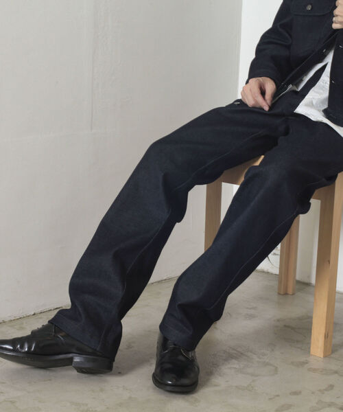 GLOSTER（グロスター）の「【GLOSTER/グロスター】5Pリジットデニムパンツ（デニムパンツ・メンズ・インディゴブルー/ブラック・SMALL/MEDIUM/LARGE）」の14枚目の写真