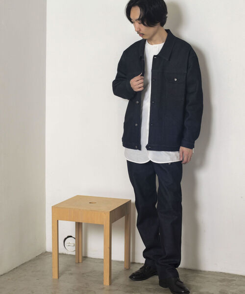 GLOSTER（グロスター）の「【GLOSTER/グロスター】5Pリジットデニムパンツ（デニムパンツ・メンズ・インディゴブルー/ブラック・SMALL/MEDIUM/LARGE）」の5枚目の写真